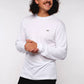 Herren Langarmshirt ERDBÄR (weiß)