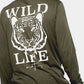 Herren Langarmshirt WILDLEBEN ZÄHLT (grün)