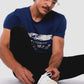 Herren T-Shirt ERDBÄR WELT (dunkelblau)