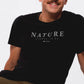Herren T-Shirt NATUR SPRICHT (schwarz)