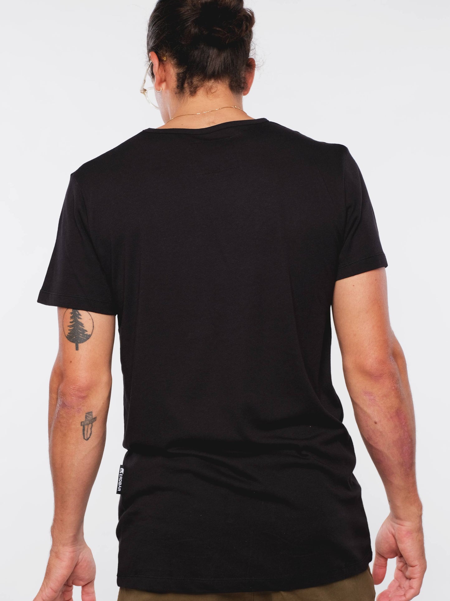 Herren T-Shirt NATUR SPRICHT (schwarz)