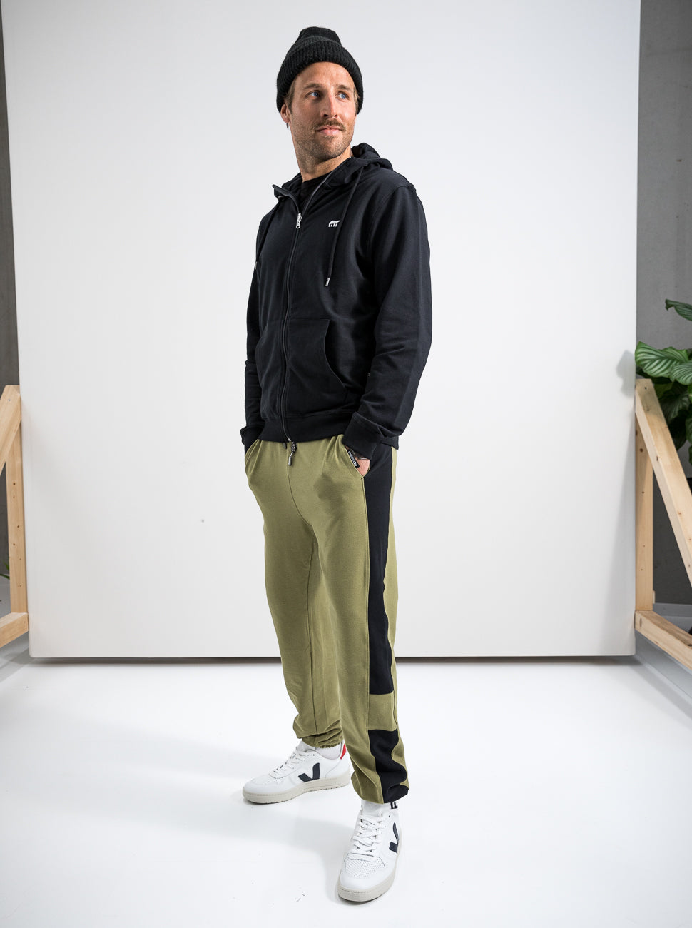 Herren coole Jogginghose (olivgrün)