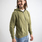 Herren Zip-Hoodie LOGOBÄR (olivgrün)