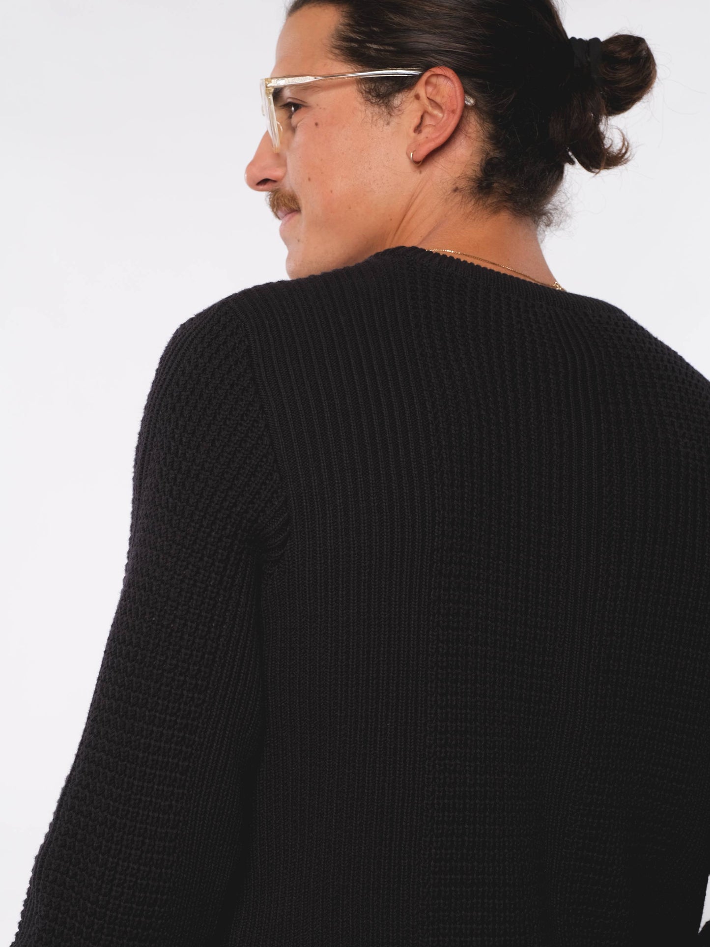 Herren Strick Sweater (schwarz)