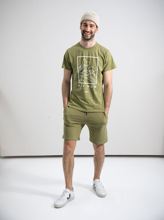 Herren T-Shirt HANDEL JETZT (olivgrün)