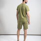 Herren kurze Jogginghose (olivgrün)