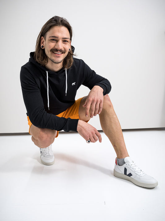 Herren Hoodie ERDBÄR X WORLDCHANGER (schwarz)