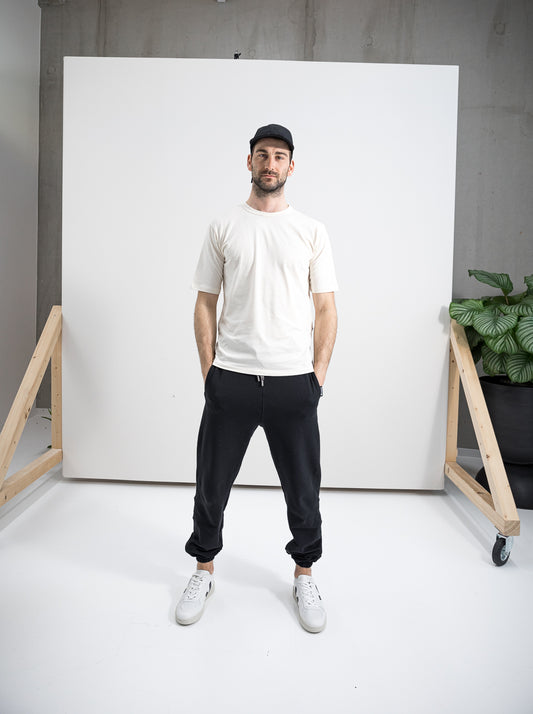 Herren lässige Jogginghose (schwarz)