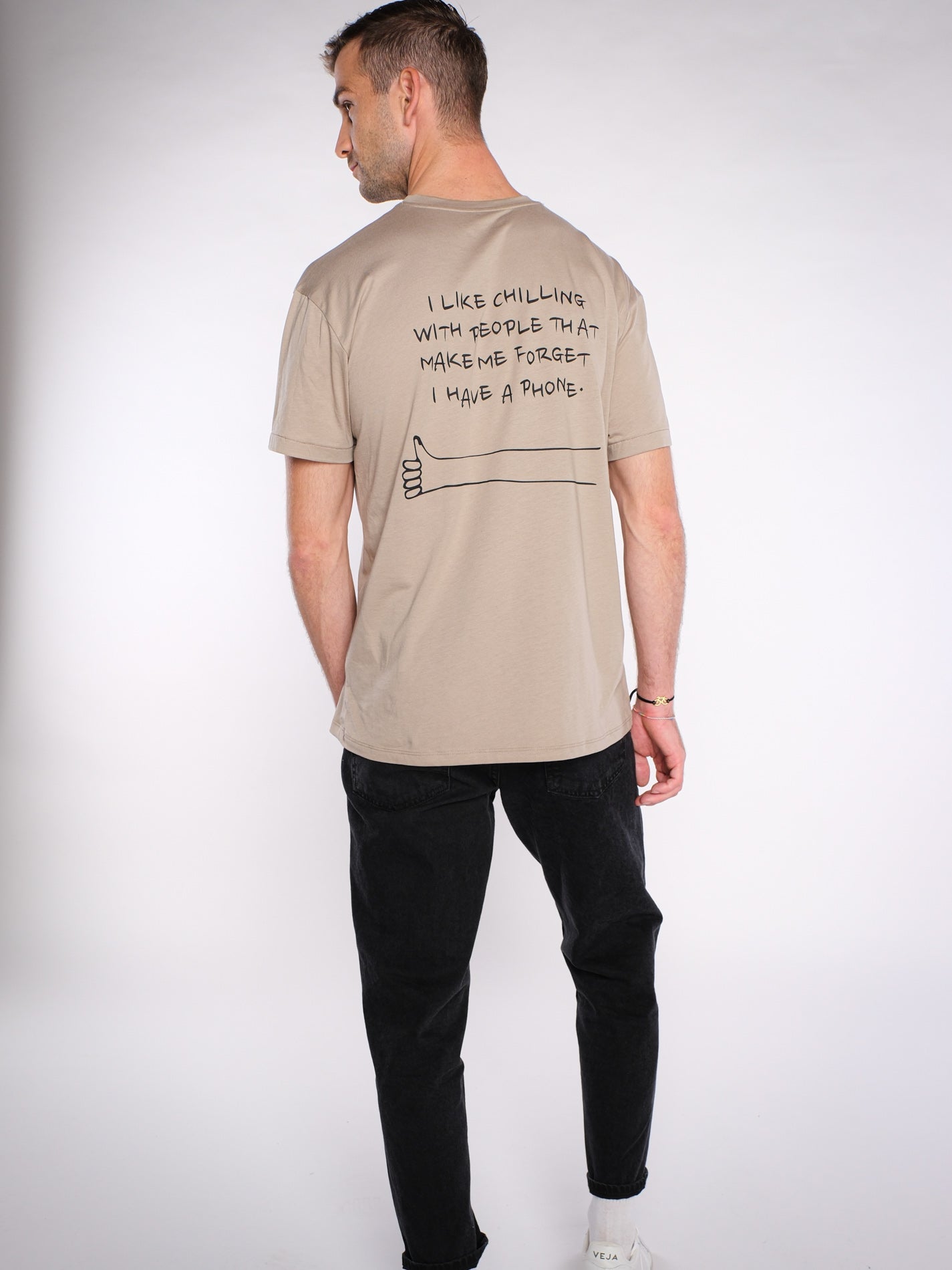 Herren oversized T-Shirt CHILLEN (beige)*