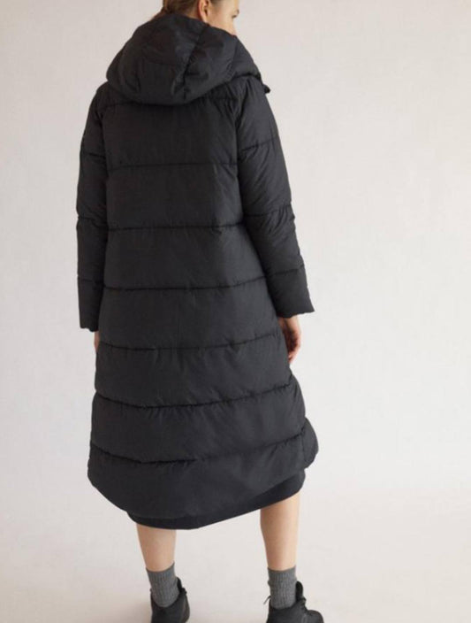 Ecoalf lange vegane Damen Daunen Jacke- (black)