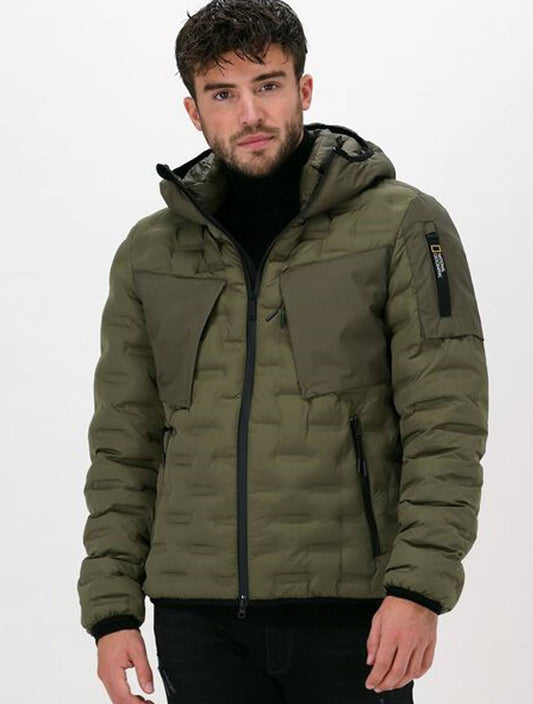 National Geographic Herren Jacke - Urban Tech (olivgrün)
