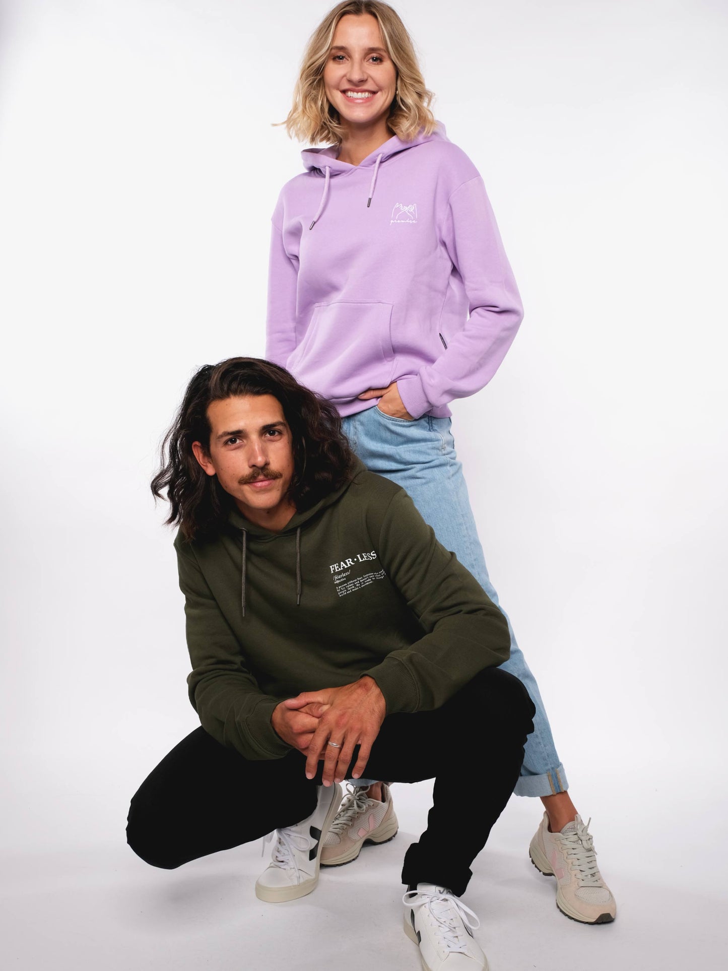 Damen Hoodie VERSPRECHEN (Lavendel)