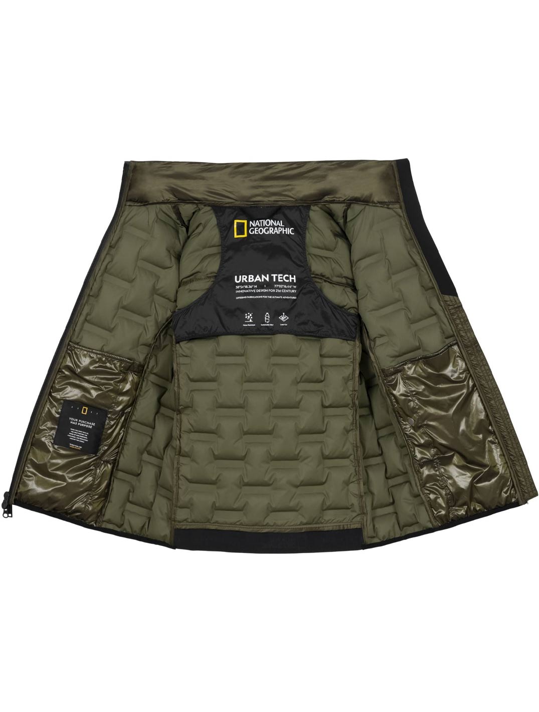 National Geographic DAMEN - Urban Tech Two-In-One Jacket (olivgrün)