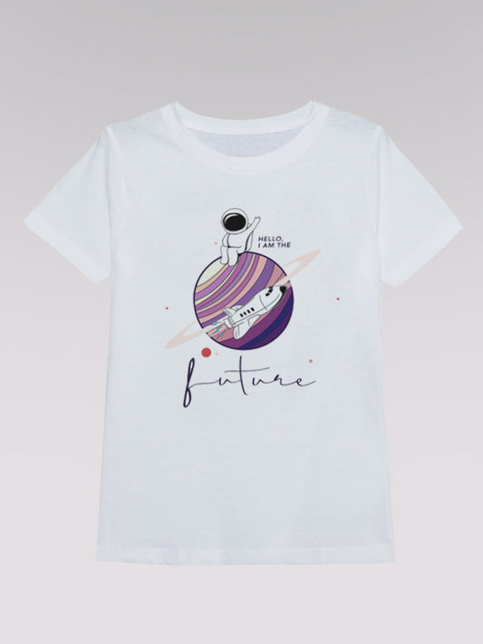 Kinder T-Shirt ZUKUNFT 01 (weiß)