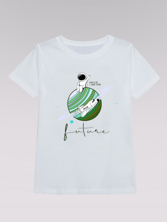 Kinder T-Shirt ZUKUNFT 02 (weiß)