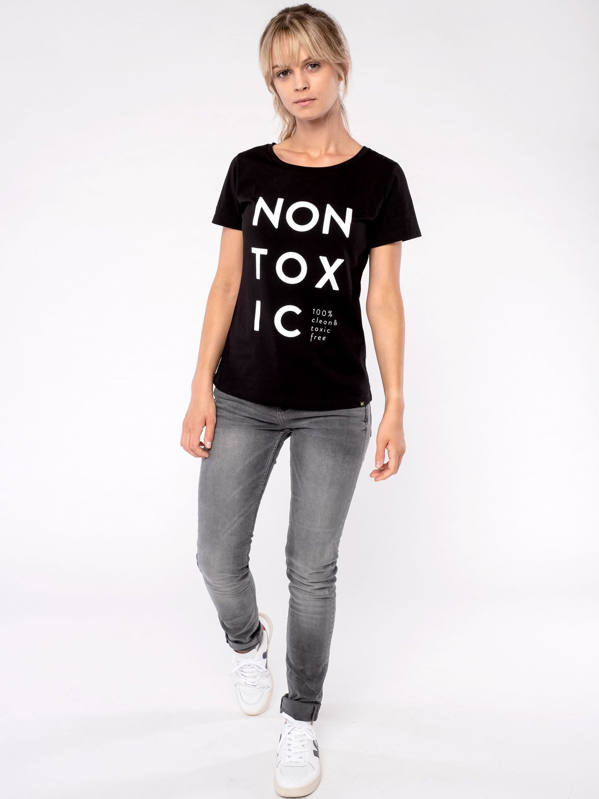 Women T-Shirt NON-TOXIC style black - ERDBÄR #Worldchanger